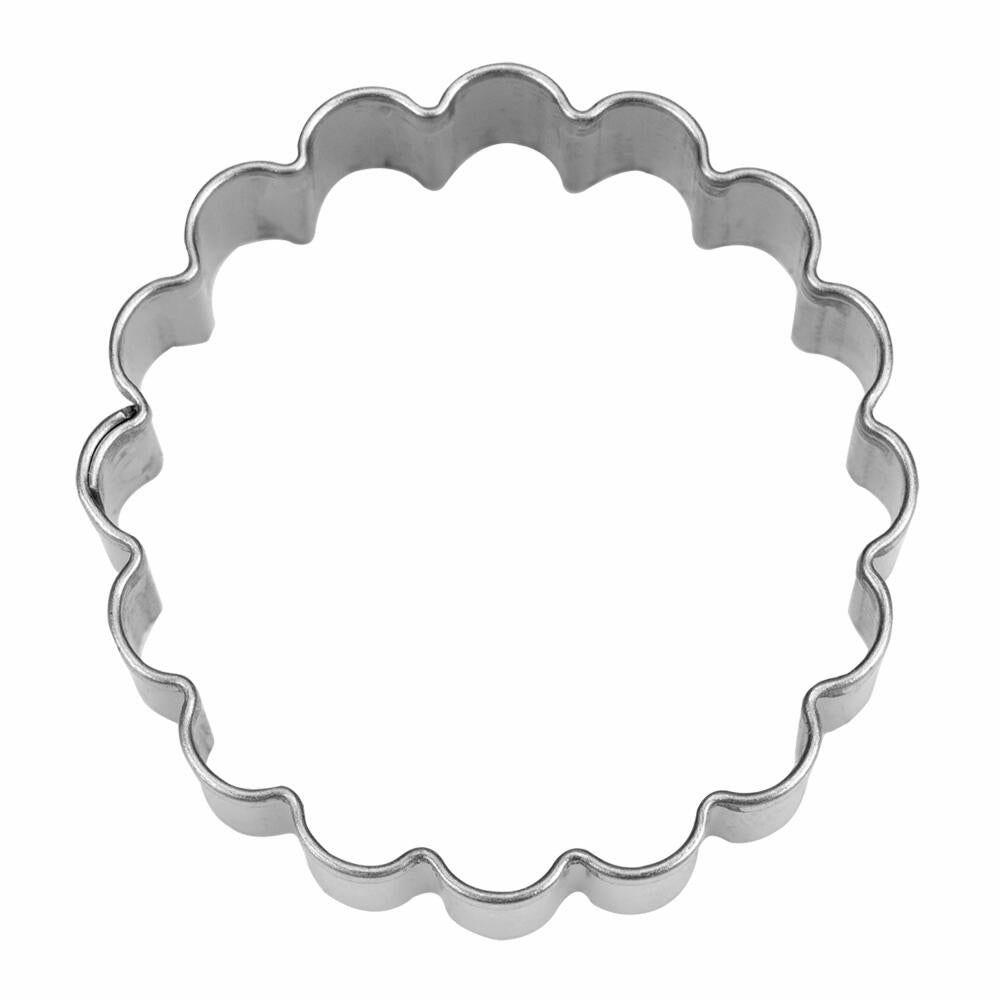 Städter Linzer cookie cutter ring wavy, cookie cutter, cookie mold, cookies, stainless steel, Ø 4 cm / H 1.5 cm, 124073