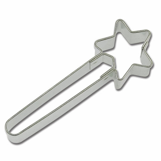 Städter Präge-Ausstecher Feenstab, Ausstechform, Plätzchenform, Keks, Plätzchen, Weißblech, 6.5 cm, 163423
