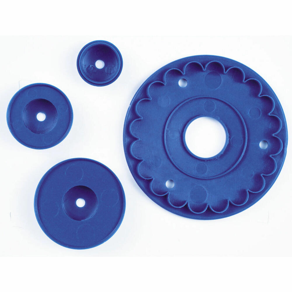 Städter Fondant-Prägestempel Rüschen Volant Set, 4-tlg., Fondantstempel, Backen, Kuchen, Dekoration, 171367