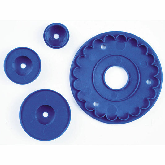 Städter Fondant-Prägestempel Rüschen Volant Set, 4-tlg., Fondantstempel, Backen, Kuchen, Dekoration, 171367