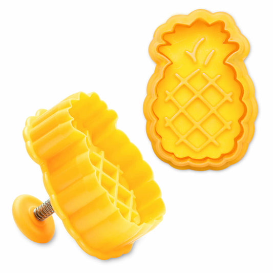 Städter Präge-Ausstecher mit Auswerfer Ananas, Ausstechform, Plätzchenform, Keks, Plätzchen, Kunststoff, 5 cm, 171770