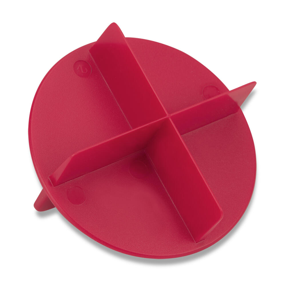 Städter Brötchenstempel Laugenbrötchen, Brötchendrücker, Kunststoff, Rot, 7.5 cm, 173361