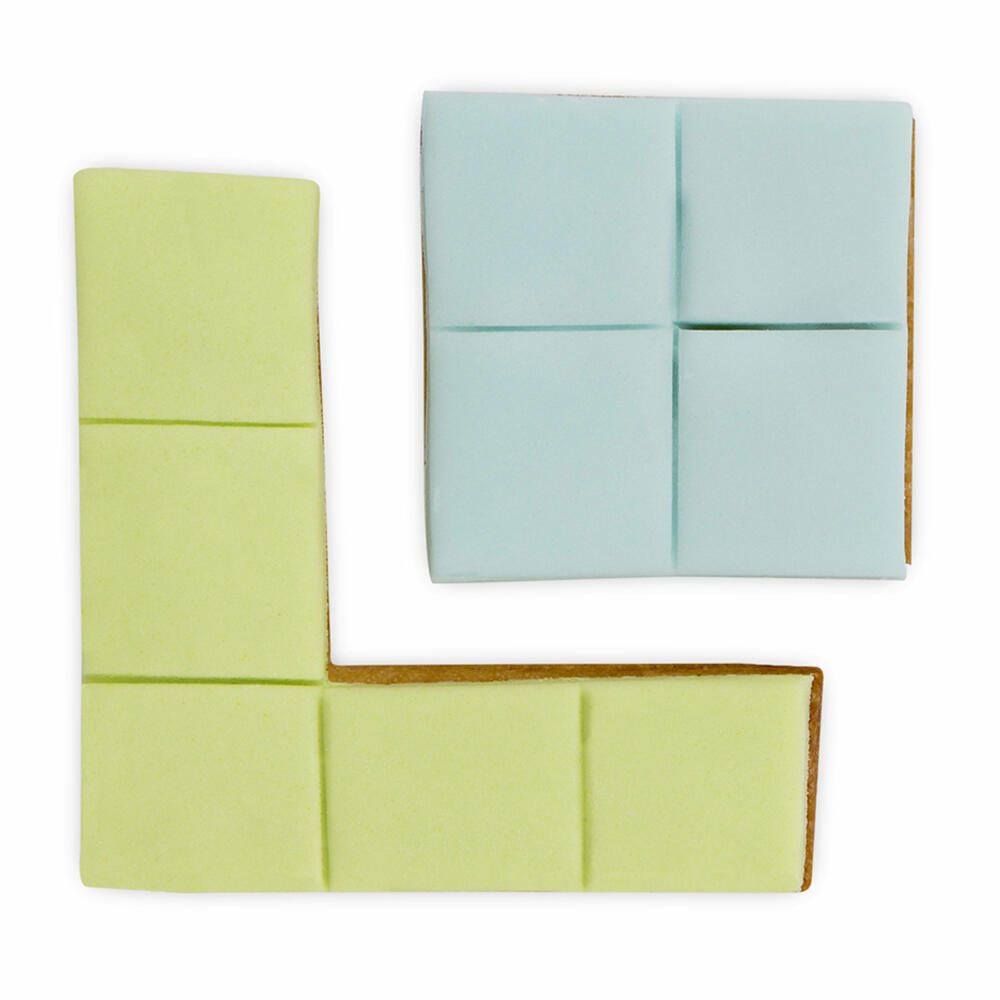 Städter embossed cookie cutter cube, cookie cutter, cookie mold, biscuit, cookies, stainless steel, 6 cm, 217058