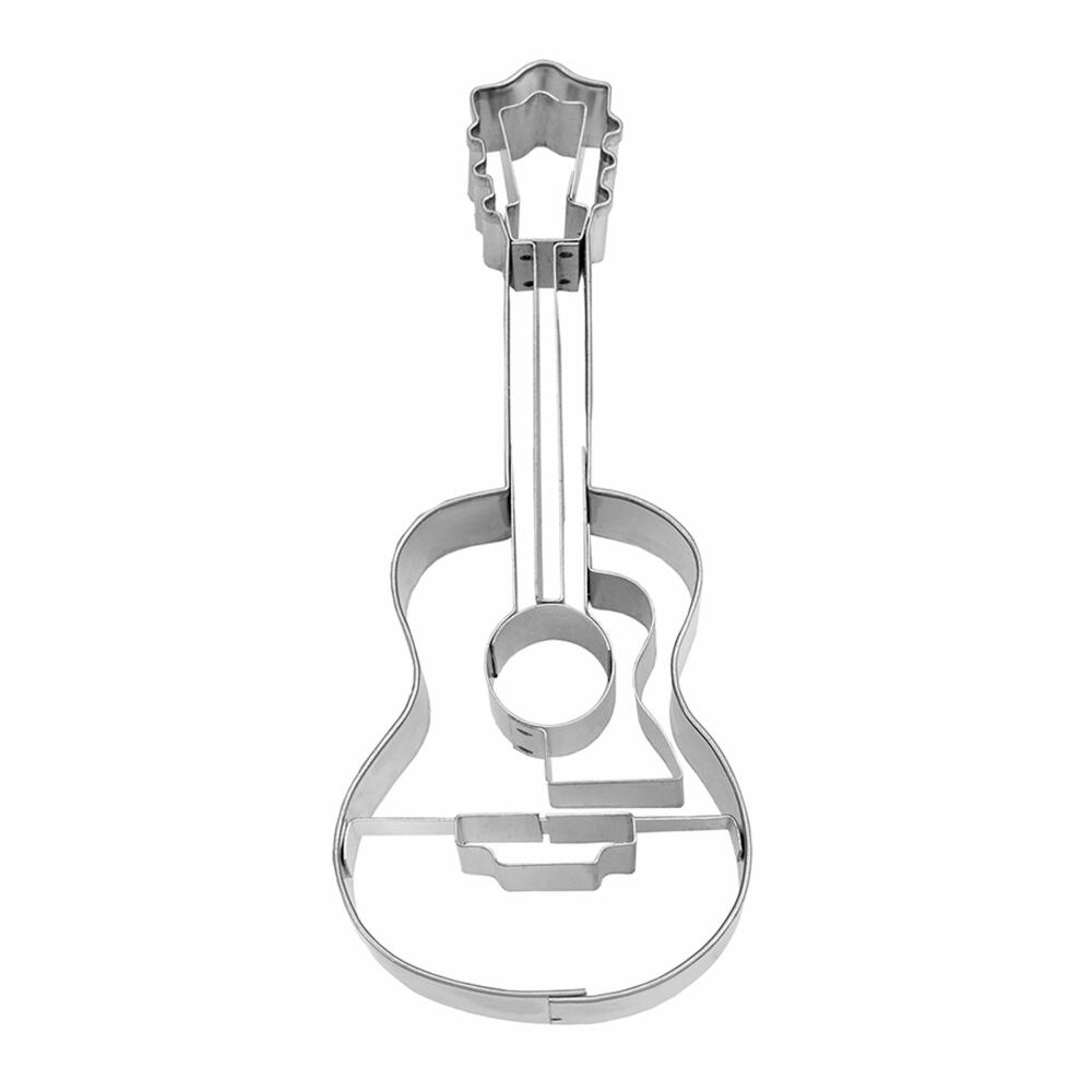 Städter embossed cookie cutter guitar, cookie cutter, cookie mold, biscuit, cookies, stainless steel, 11 cm, 217065