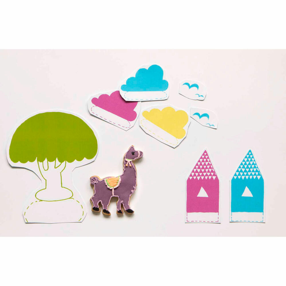 Städter embossed cookie cutter llama, cookie cutter, cookie mold, biscuit, cookies, stainless steel, 8 cm, 217072