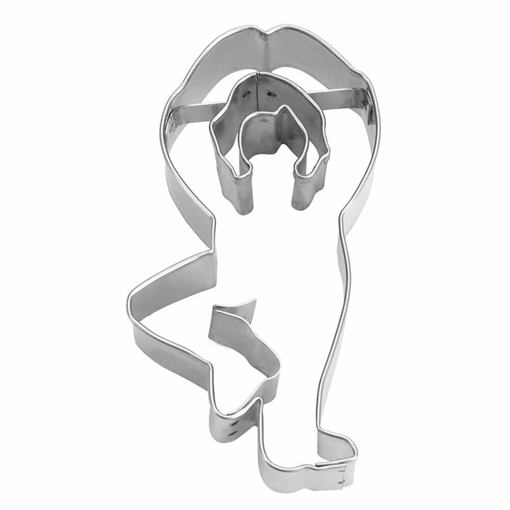 Städter cookie cutter tree, Brigitte's yoga class, cookie cutter, cookie mold, biscuit, cookies, stainless steel, 7 cm, 217126