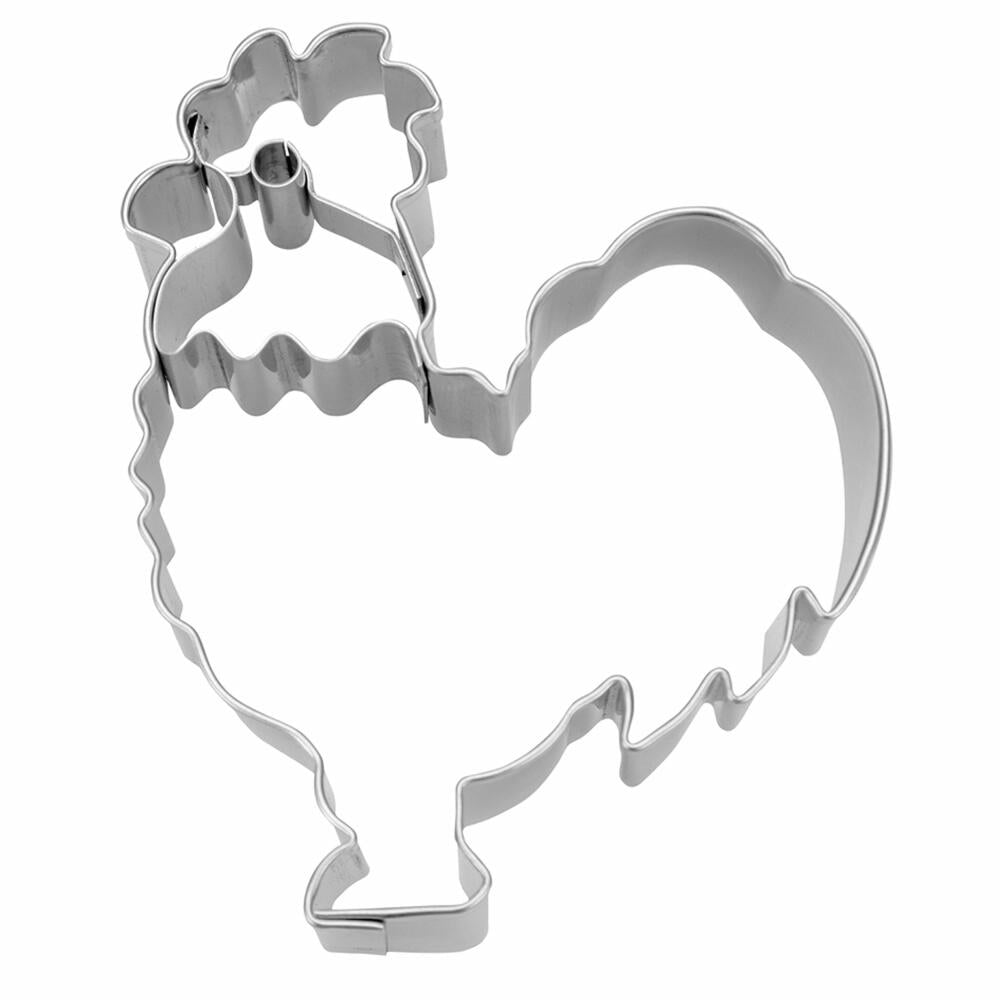 Städter embossed cookie cutter rooster, cookie cutter, cookie mold, biscuit, cookies, stainless steel, 6 cm, 217171