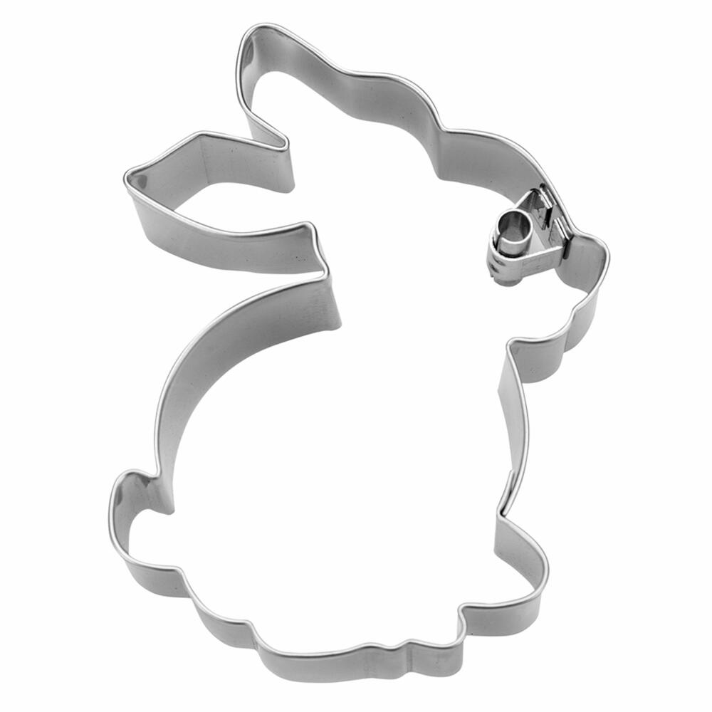 Städter embossed cookie cutter sitting rabbit, cookie cutter, cookie mold, biscuit, cookies, stainless steel, 7 cm, 217188