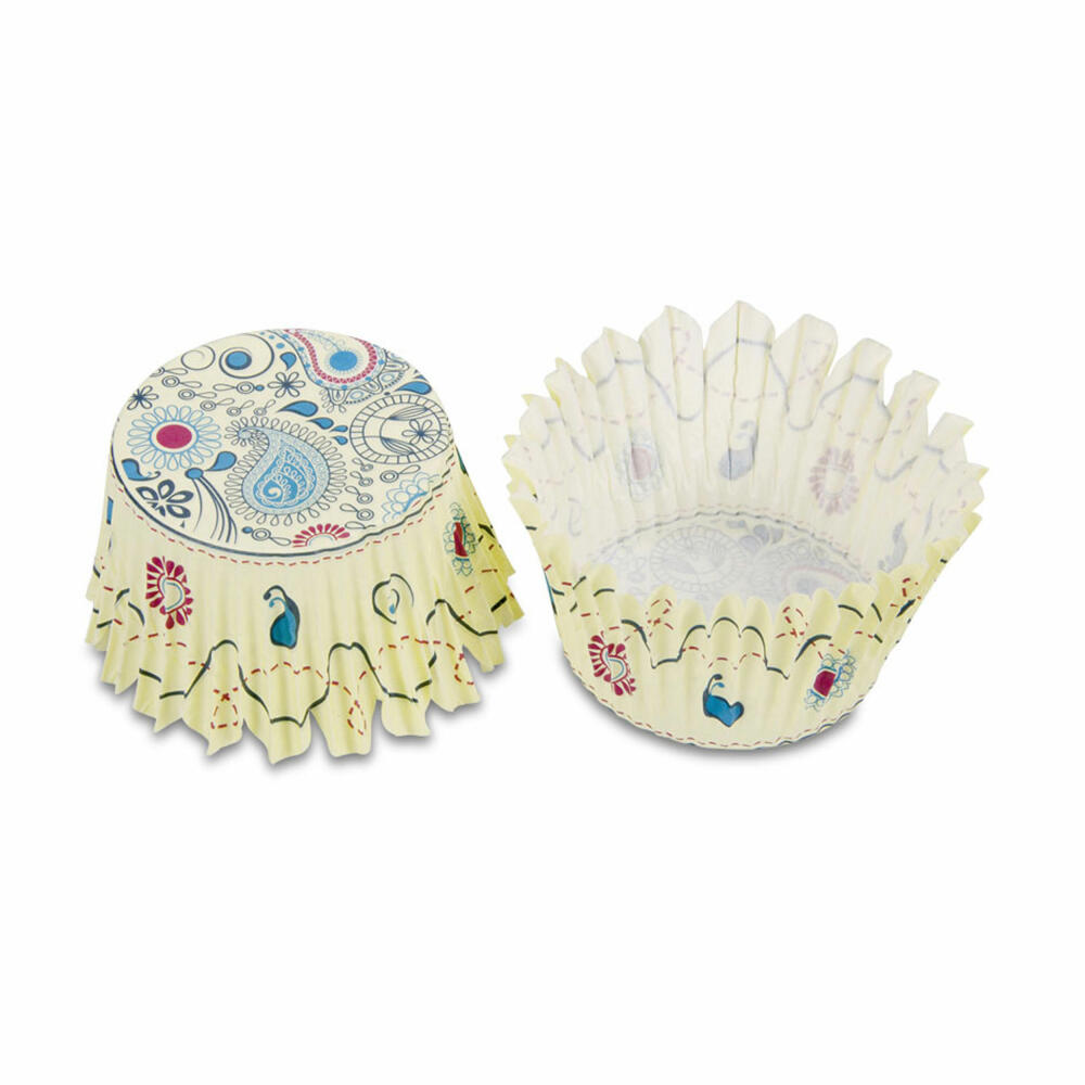 Städter Paper Baking Cups Paisley Maxi, 100 pieces, paper cups, baking pan, muffin cups, paper, 335936