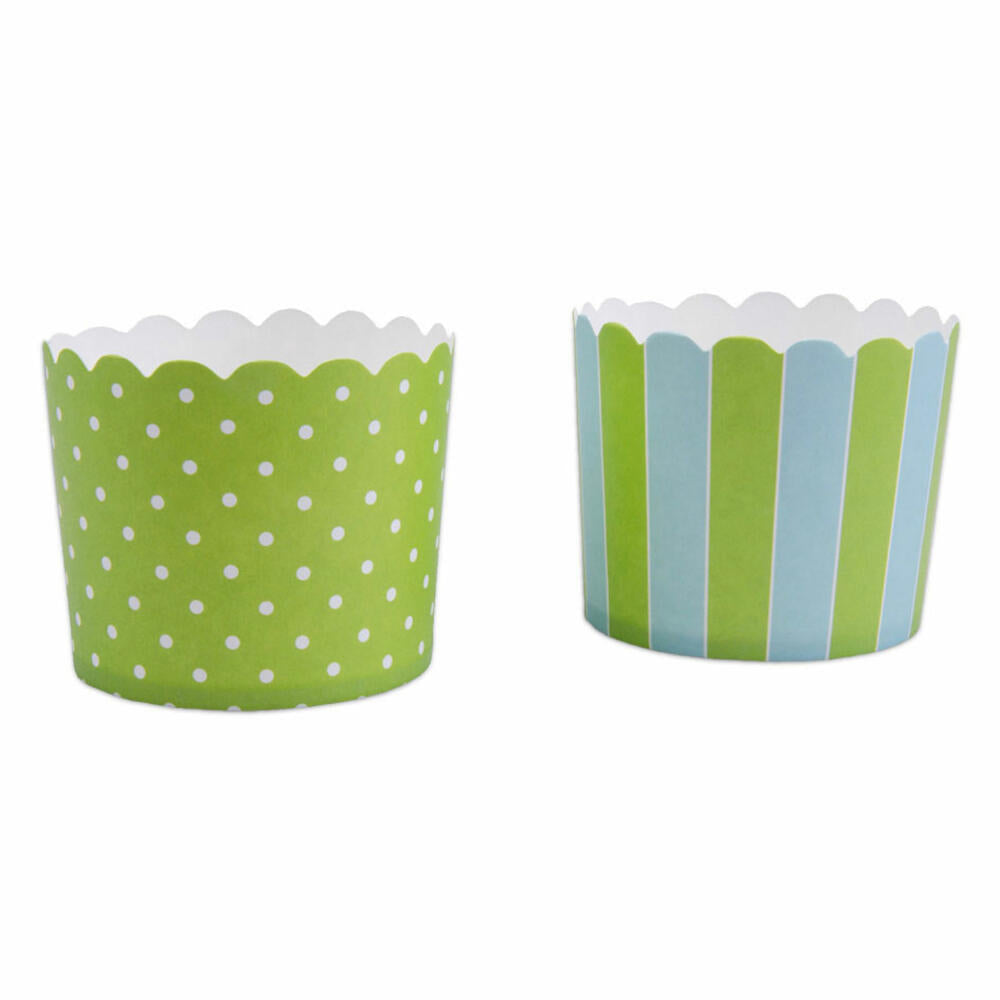 Städter Cupcake-Backform Maigrün-Himmelblau Maxi, 12 Stück, Papierförmchen, Backförmchen, Papierbackförmchen, Papier, 337091