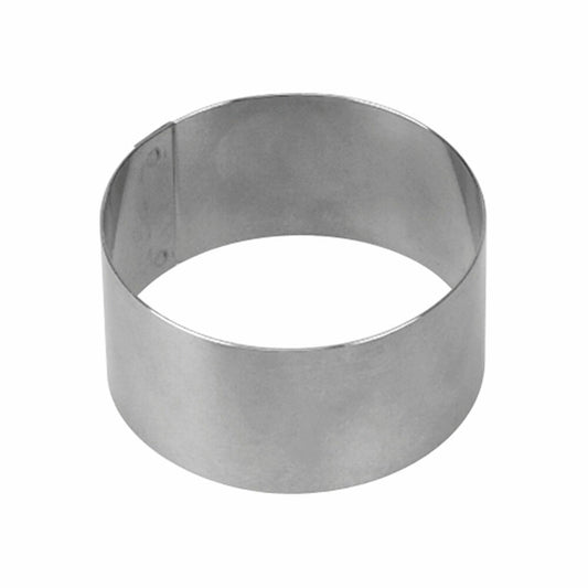 Städter Dessertform Rund, Dessert Form, Dessertring, Servierring, Backring, Ringform, Edelstahl, Ø 5.5 cm x 3.5 cm, 625006