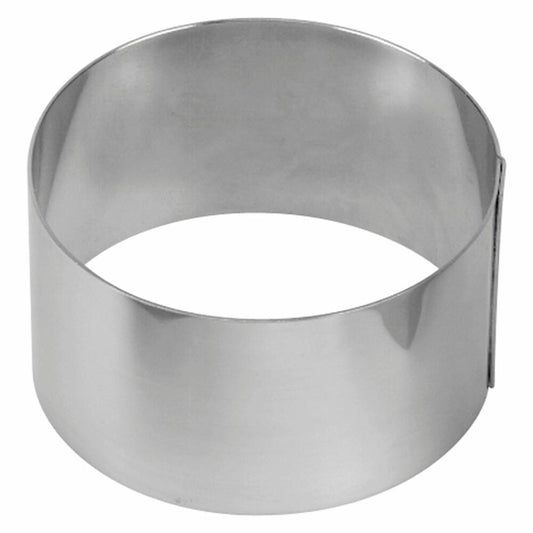 Städter Dessertform Rund, Dessert Form, Dessertring, Servierring, Backring, Ringform, Edelstahl, Ø 8 cm x 4.5 cm, 625020