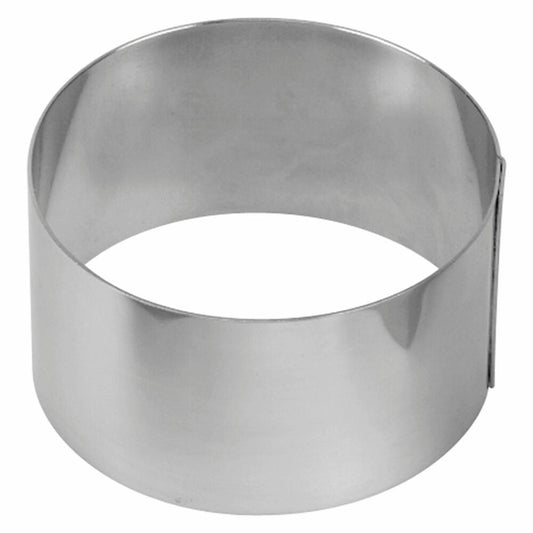 Städter Dessertform Rund, Dessert Form, Dessertring, Servierring, Backring, Ringform, Edelstahl, Ø 7.5 cm x 5.5 cm, 625037