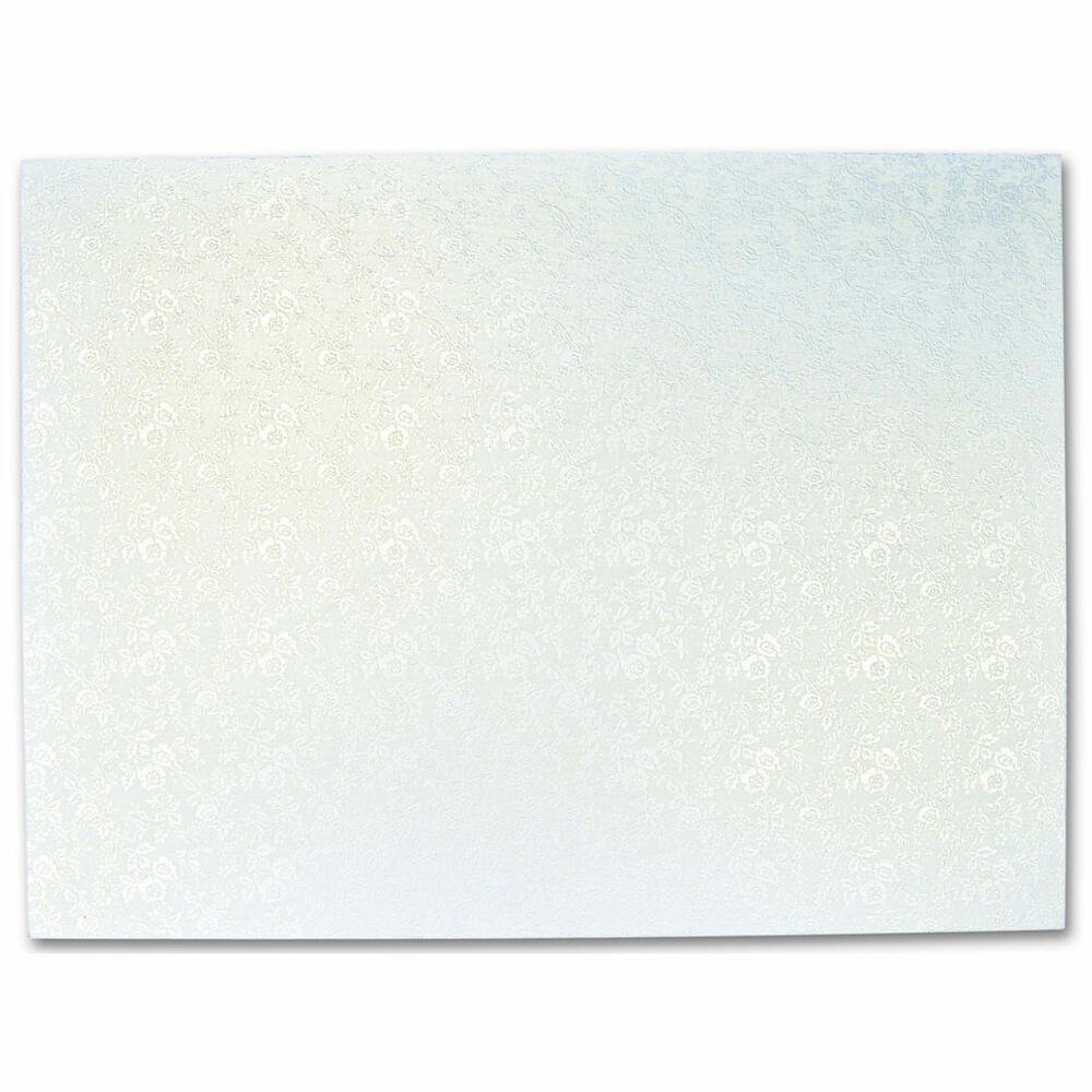 Städter Kuchenplatte Rechteck, Tortenplatte, Kuchenteller, Kuchen Platte, Pappe, Weiß, 40 x 30 cm, 901360