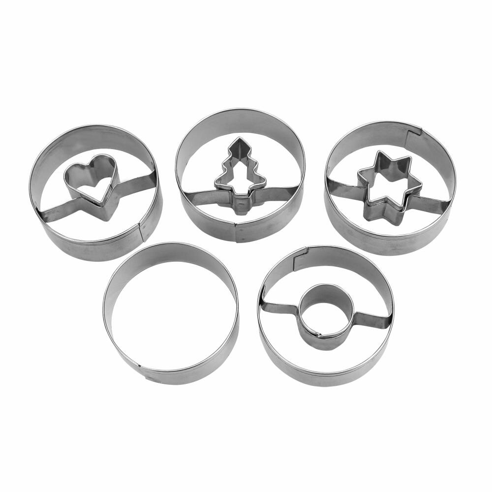 Städter Linzer cookie cutter Spitzbub Smooth, cookie cutter, cookie cutter, stainless steel, Ø 4 cm, 954199