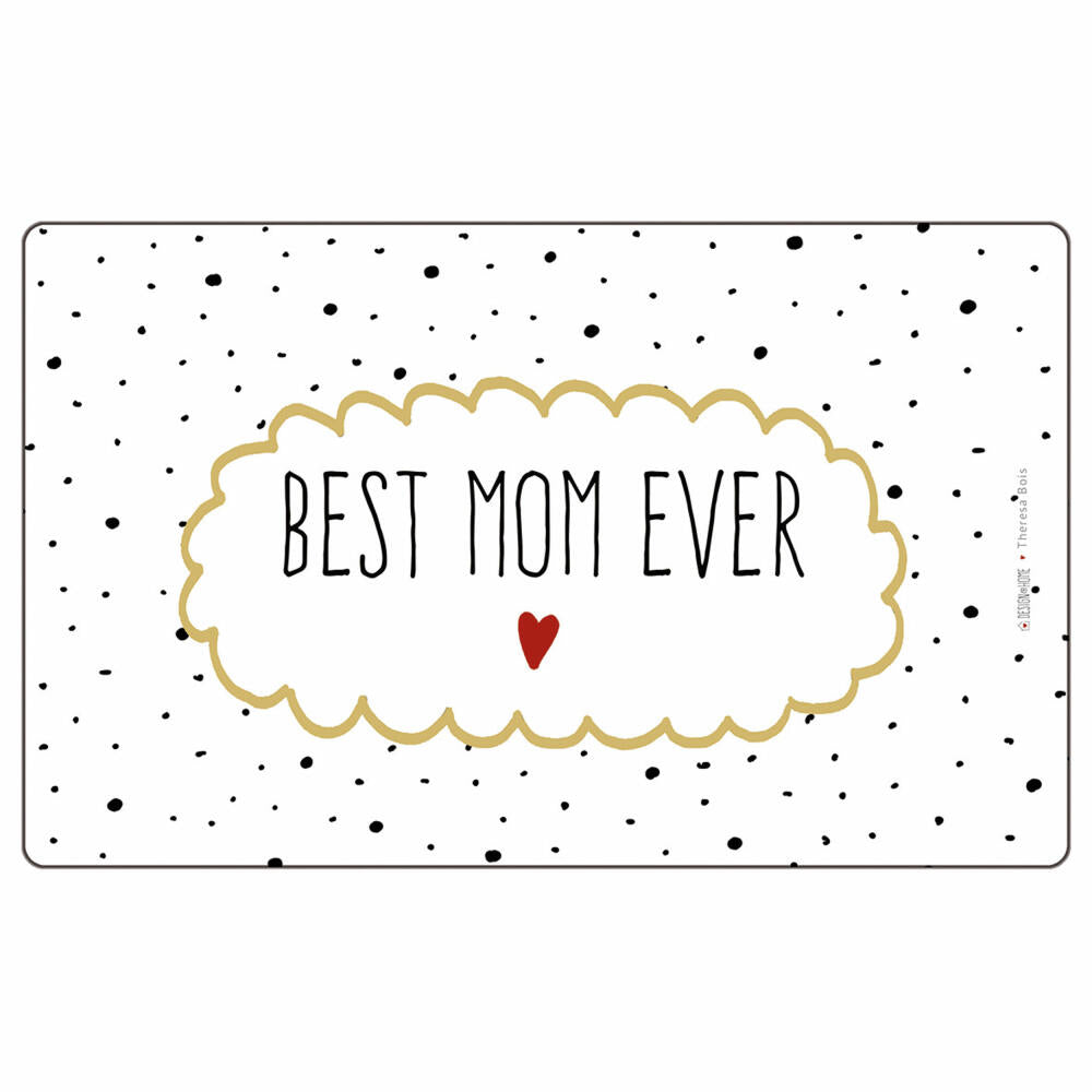 PPD Tray Best Mom, breakfast board, board, breakfast, Resopal, 14.3 x 23.3 cm, 661277