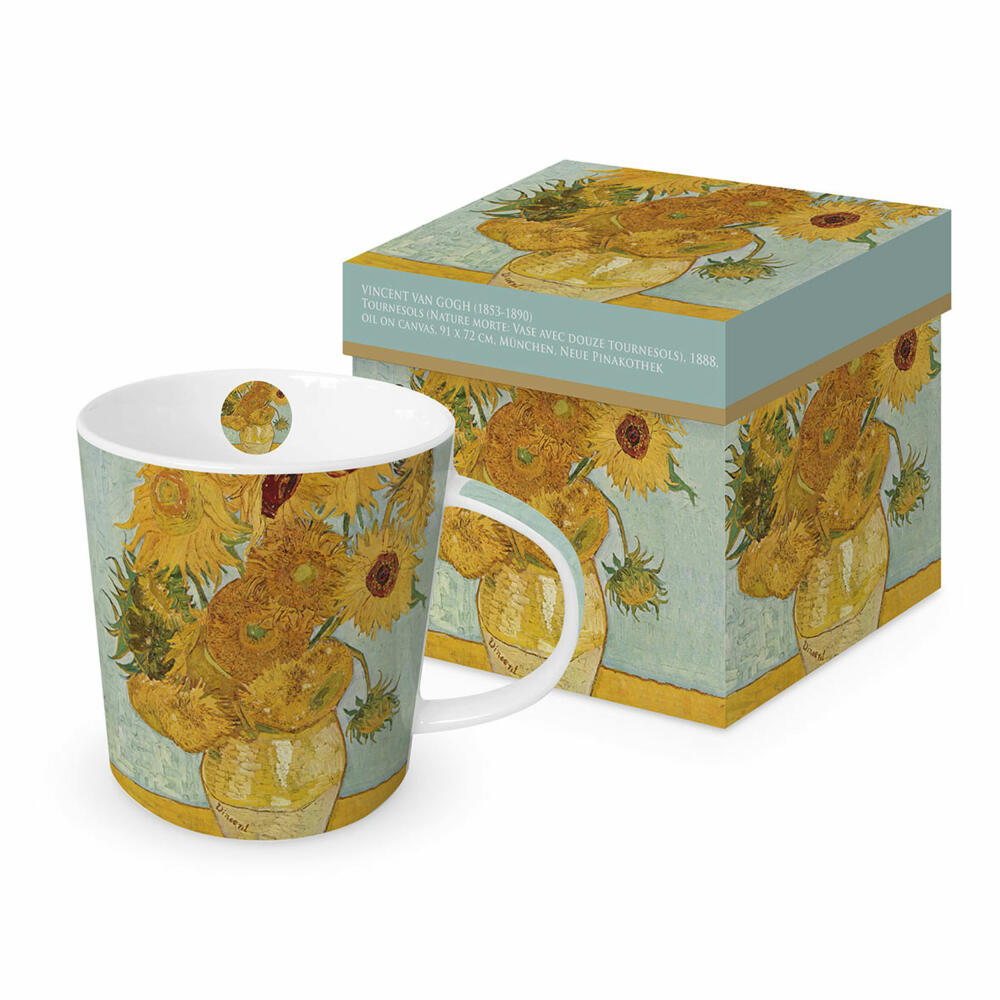PPD Tournesols Trend Mug, in Geschenkbox, Henkelbecher, Kaffeebecher, Becher, Tasse, New Bone China, 400 ml, 160301102