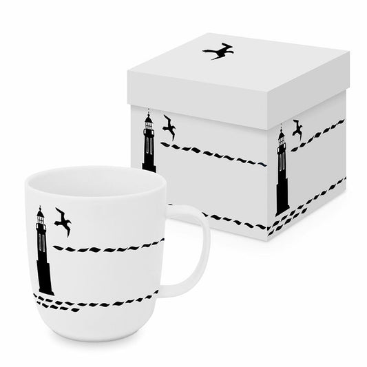 PPD Atelier Vague Matte Mug, in Geschenkbox, Henkelbecher, Kaffeebecher, Becher, Tasse, New Bone China, 400 ml, 161402207