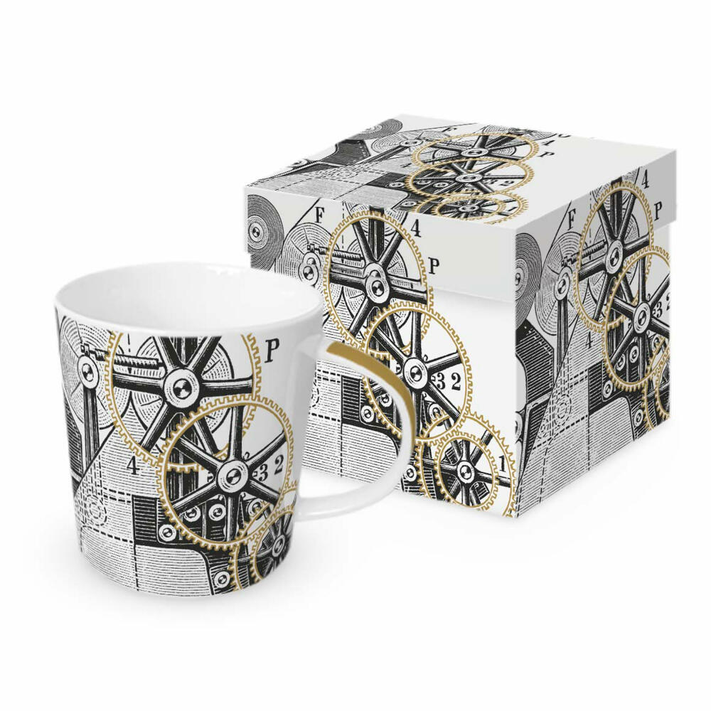 PPD Clockwork Trend Mug, in Geschenkbox, Henkelbecher, Kaffeebecher, Becher, Tasse, New Bone China, 400 ml, 160302419