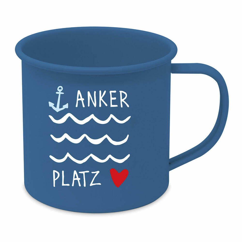 PPD Seaside Anchorage Happy Metal Mug, Mug, Coffee Mug, Cup, Metal, 500 ml, 180002660