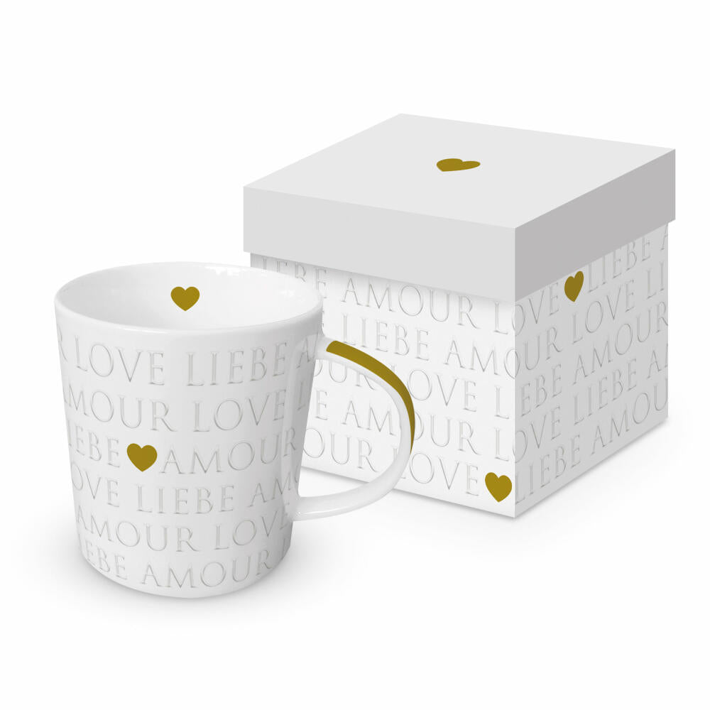 PPD Love Letters pearl Trend Mug, Kaffeetasse, Becher, Tasse, New Bone China, 400 ml, 164502735