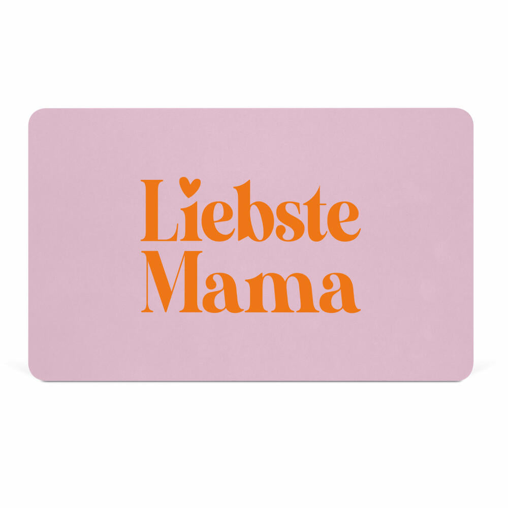 PPD Liebste Mama D@H Tray, Frühstücksbrettchen, Brettchen, Frühstück, Resopal, Rosa, 586003084
