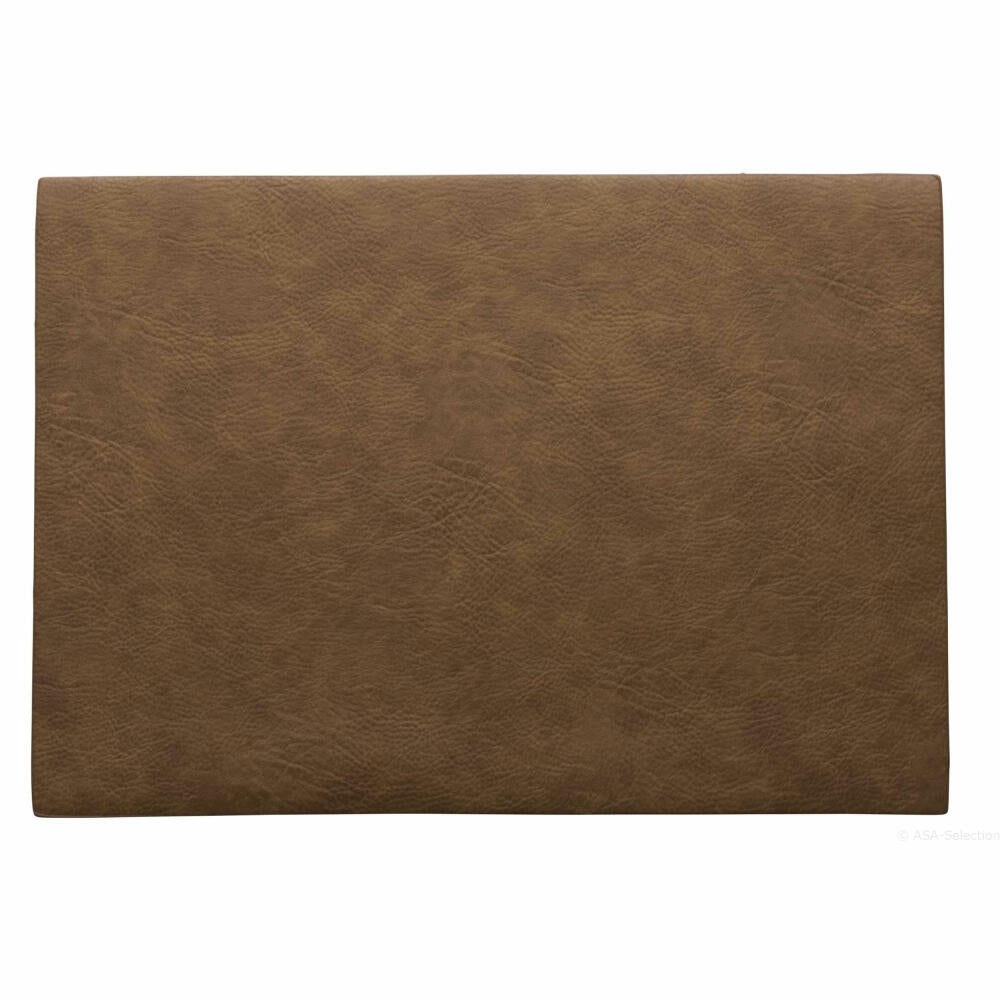 ASA Selection vegan leather placemat Toffee, placemat, placemat, coaster, PU leather look, brown, 78307076