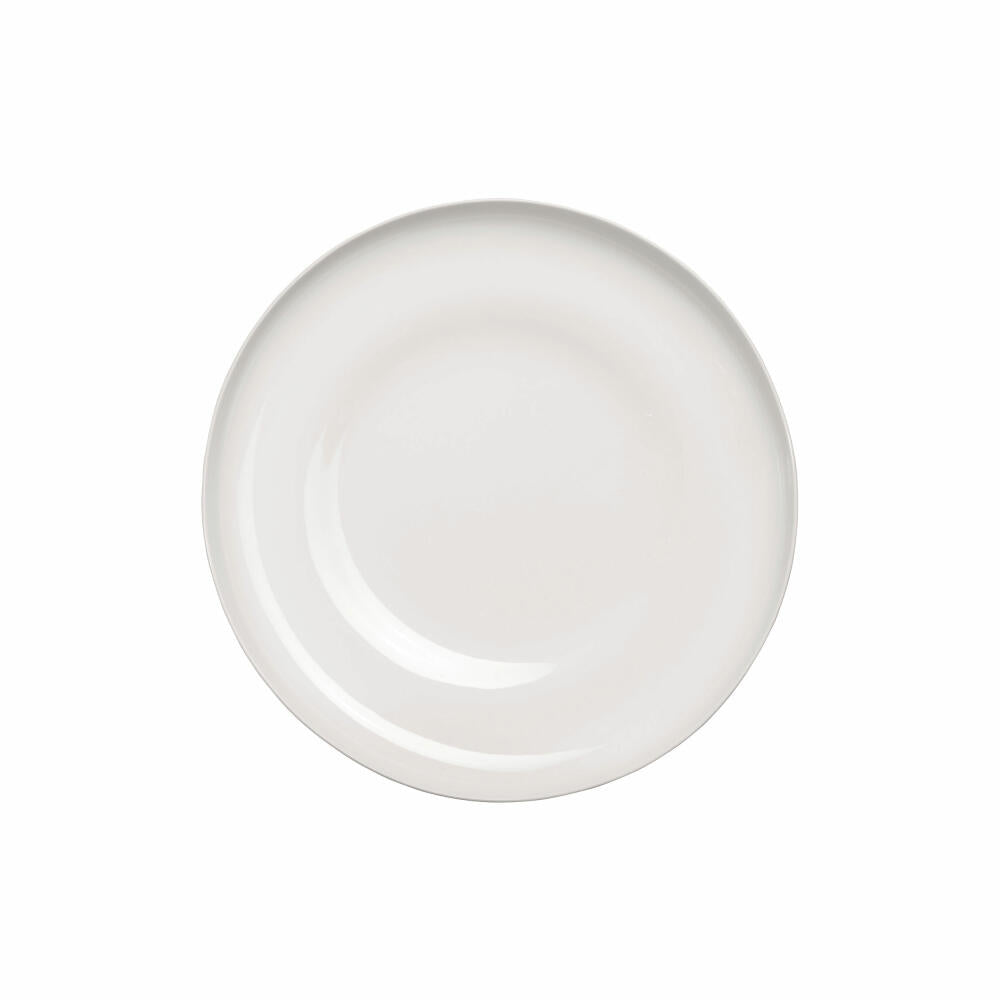 ASA Selection a table Coupe gourmet plate, with lowered mirror, gourmet plate, dinner plate, fine bone china, white glossy, Ø 27 cm, 19250013