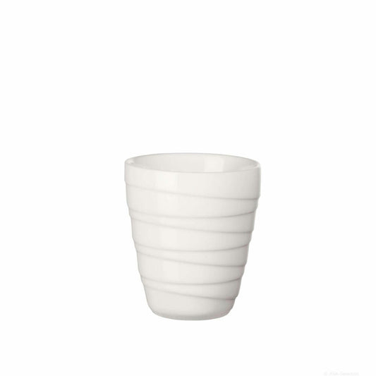 ASA Selection thermo Thermo Mug Twisted, Coffee Mug, Coffee Mug, Cup, Porcelain, White, 200 ml, 33703024