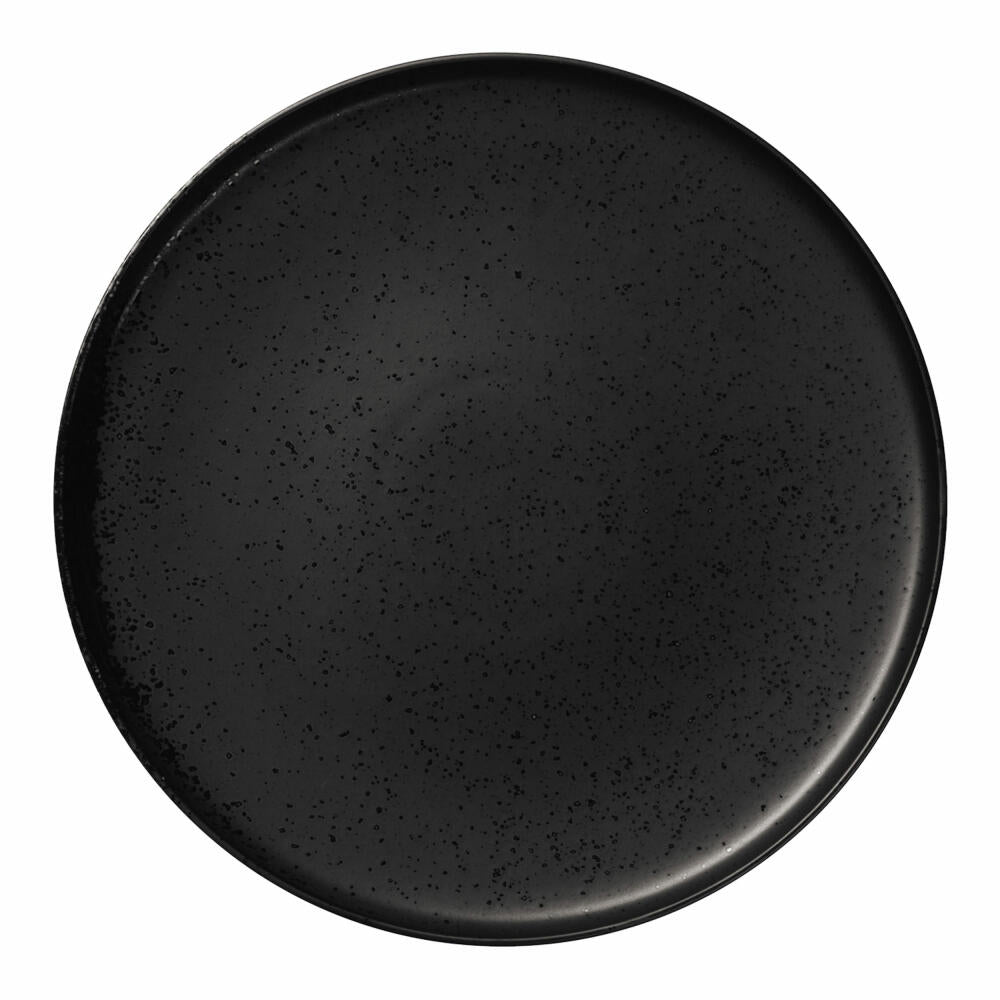 ASA Selection coppatea dessert plate kuro, cake plate, dinner plate, plate, porcelain, black matt, D 21 cm, 19140190