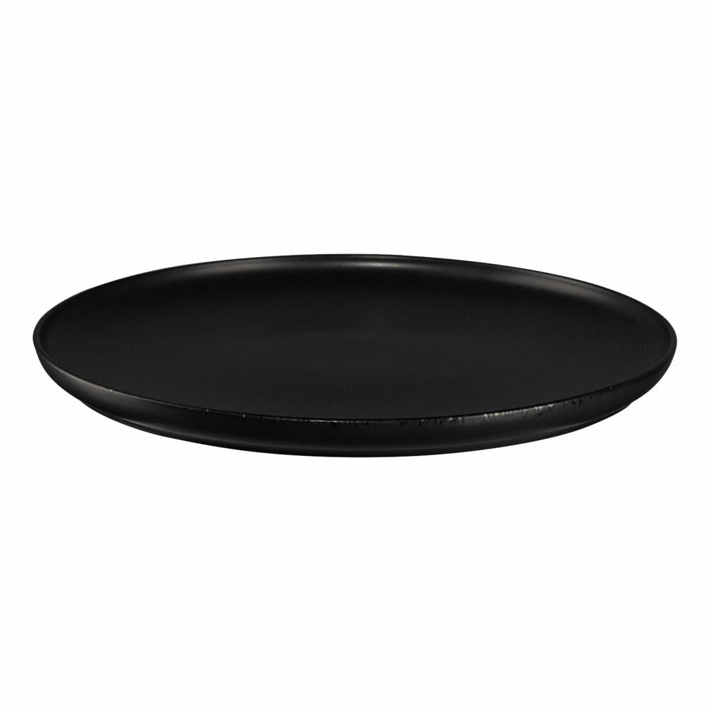 ASA Selection coppatea dessert plate kuro, cake plate, dinner plate, plate, porcelain, black matt, D 21 cm, 19140190