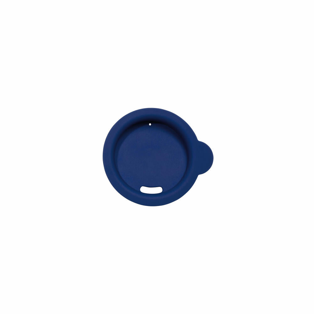 ASA Selection thermo silicone lid, lid for thermo mug 350 ml, silicone, blue, Ø 8.7 cm, 33991024