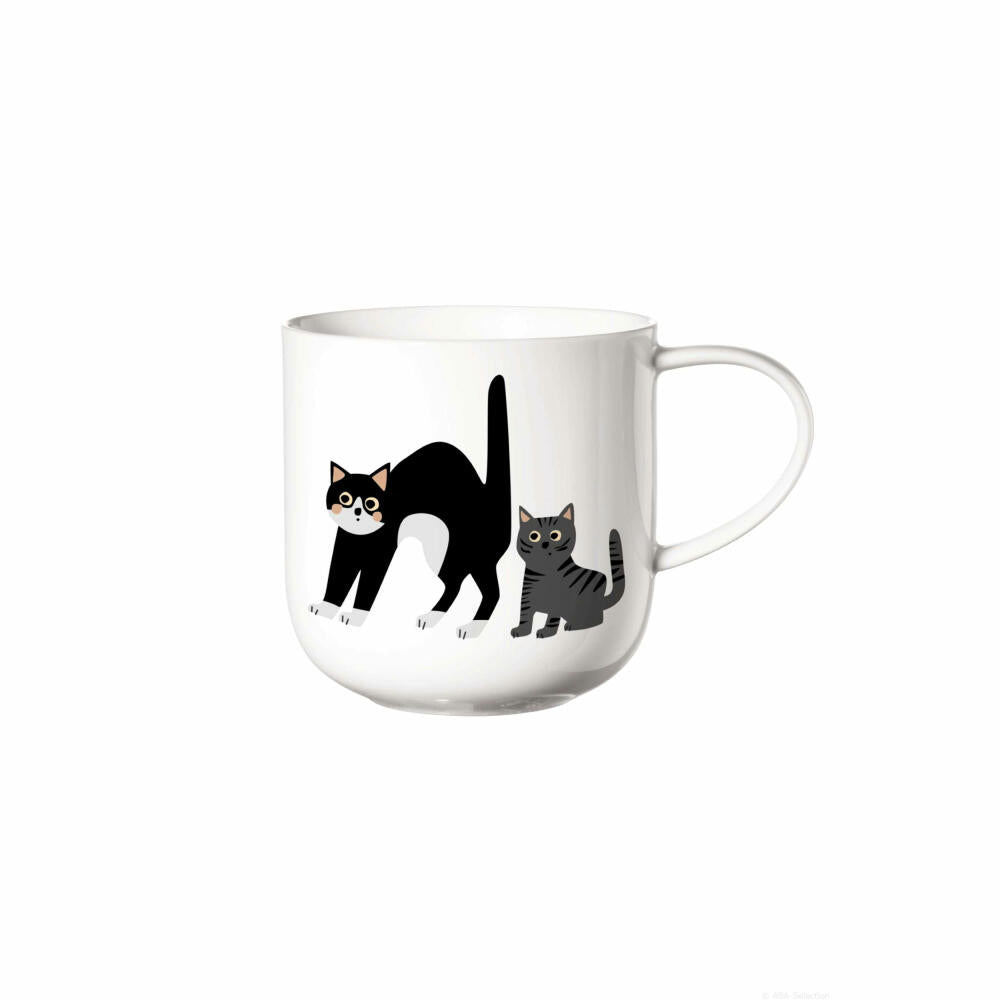 ASA Selection coppa cats &amp; dogs mug Surprised Cats, coffee cup, mug, coffee cup, tea, Fine Bone China, white, 400 ml, 19443014