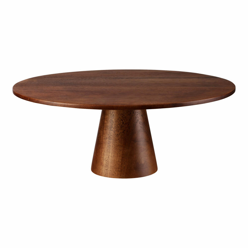 ASA Selection food stands plate on foot, cake plate, serving plate, cake stand, cheese plate, acacia wood, Ø 29 cm, 53862970