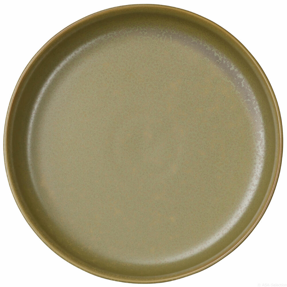 ASA Selection coppa miso gourmet plate, dinner plate, gourmet plate, bowl, porcelain, yellow, Ø 22 cm, 19250194