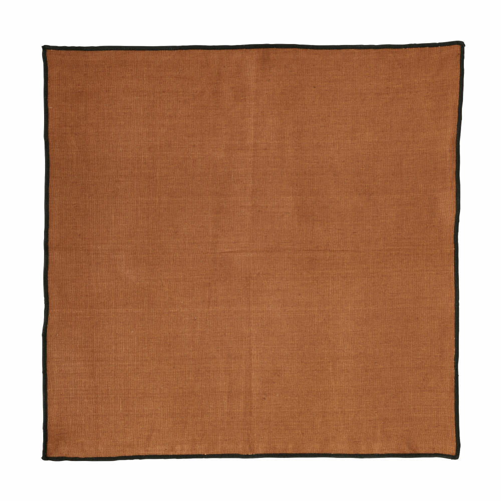 ASA Selection Serviette Ginger, Stoffserviette, Halbleinen, Braun, 45 x 45 cm, 37771065