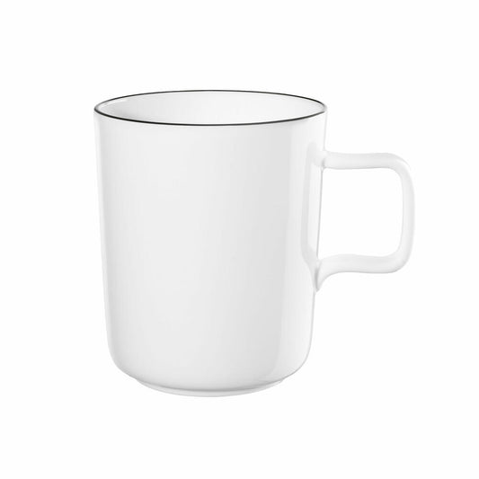 ASA Selection mug oco ligne noir, Fine Bone China, glossy white, 350 ml, 2028113