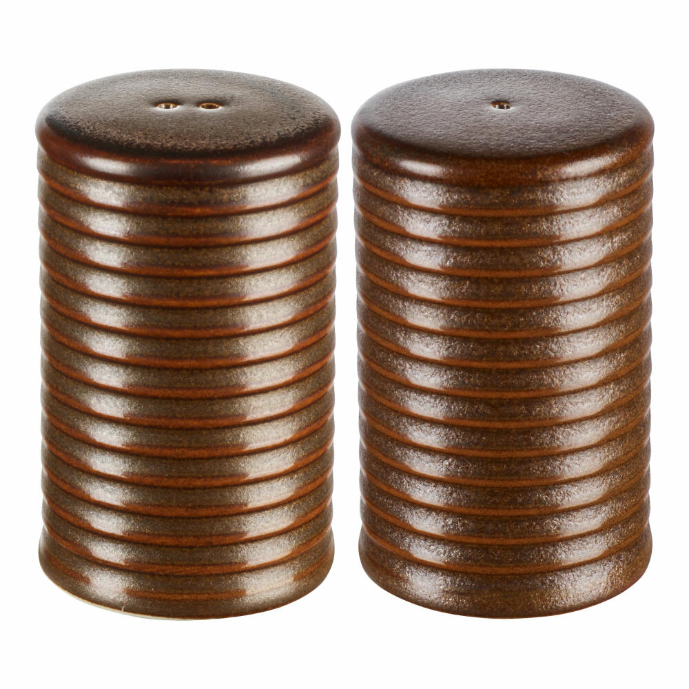 ASA Selection Salt and Pepper Shaker Set Brown, Porcelain, Brown, 6.5 cm, 23390238