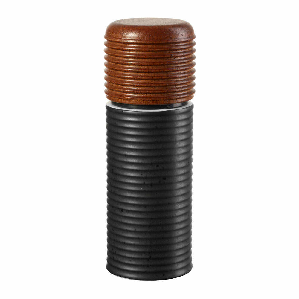 ASA Selection pepper or salt mill Black, porcelain, matt black, 14.8 cm, 23391190