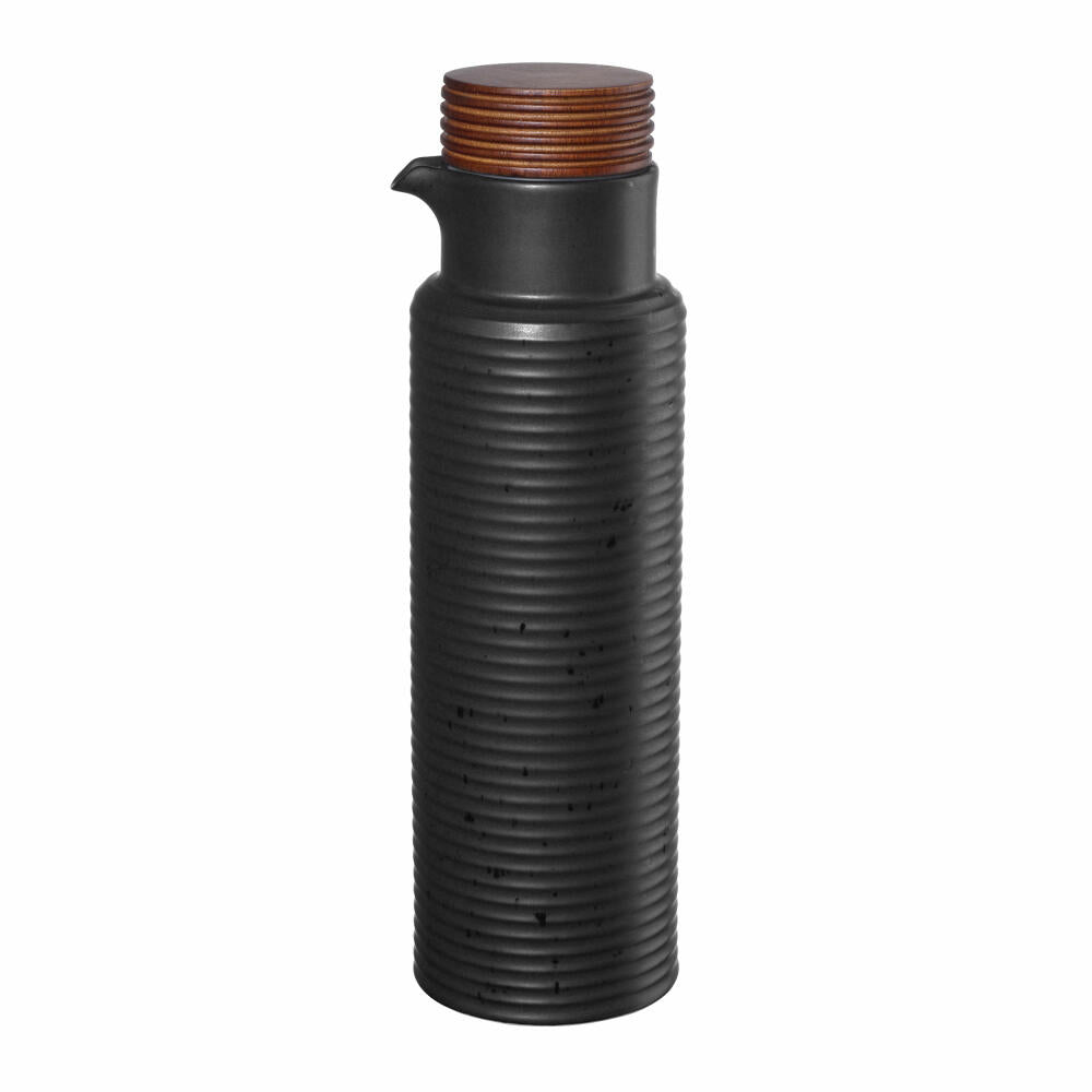 ASA Selection vinegar and oil bottle Black, porcelain, matt black, 400 ml, 23380190