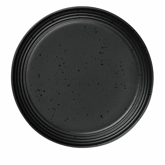 ASA Selection Japandi dessert plate, plate, breakfast plate, porcelain, black, Ø 17.5 cm, 23130190