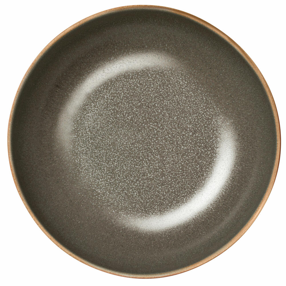 ASA Selection Saisons pasta plate, plate, dinner plate, stoneware, Beluga, Ø 21 cm, 27231081