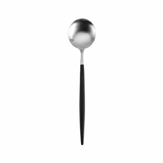 ASA Selection Goa spoon, menu spoon, dining spoon, gourmet spoon, cutlery, stainless steel, black, 21 cm, 32103950