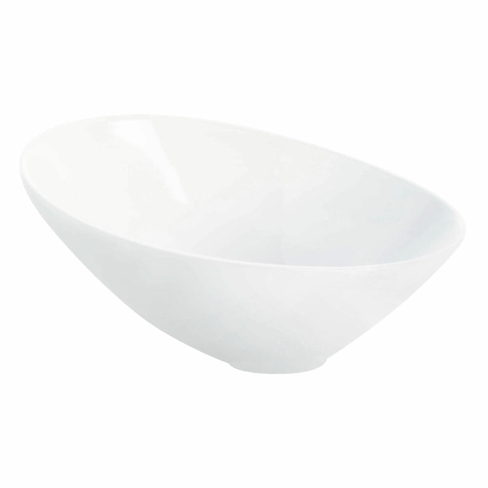ASA Selection à table Bowl Asymmetric, Fine Bone China, Warm White, L 11.5 cm, 1988013