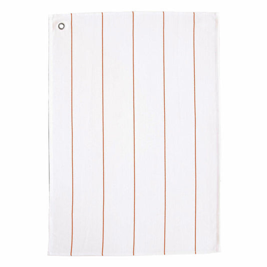ASA Selection Textil Tea Towel Stripes Narrow, Cotton, White / Terra, W 50 cm, 73213065