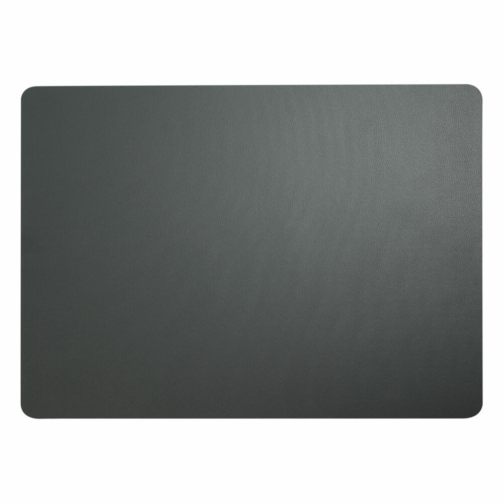 ASA Selection Table Tops placemat, leather look, imitation leather, dark grey / basalt, W 33 cm, 7807420