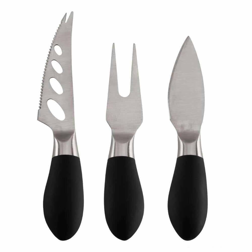 ASA Selection Coppa cheese knife 3pcs, hard cheese knife, cheese fork, parmesan knife, steel, stainless steel, 19090950