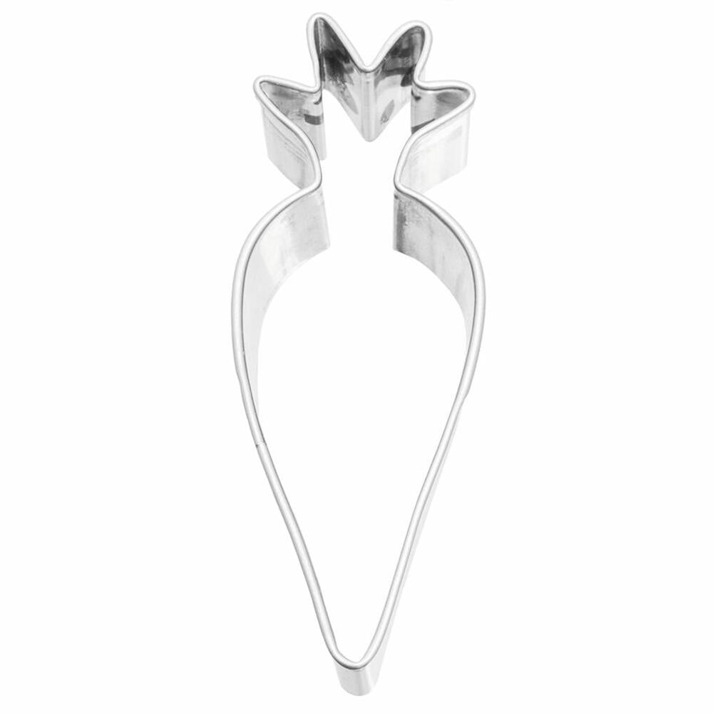 Birkmann Ausstechform Möhrchen, Ausstecher, Plätzchenform, Keks, Plätzchen, Weißblech, 6.5 cm, 121782