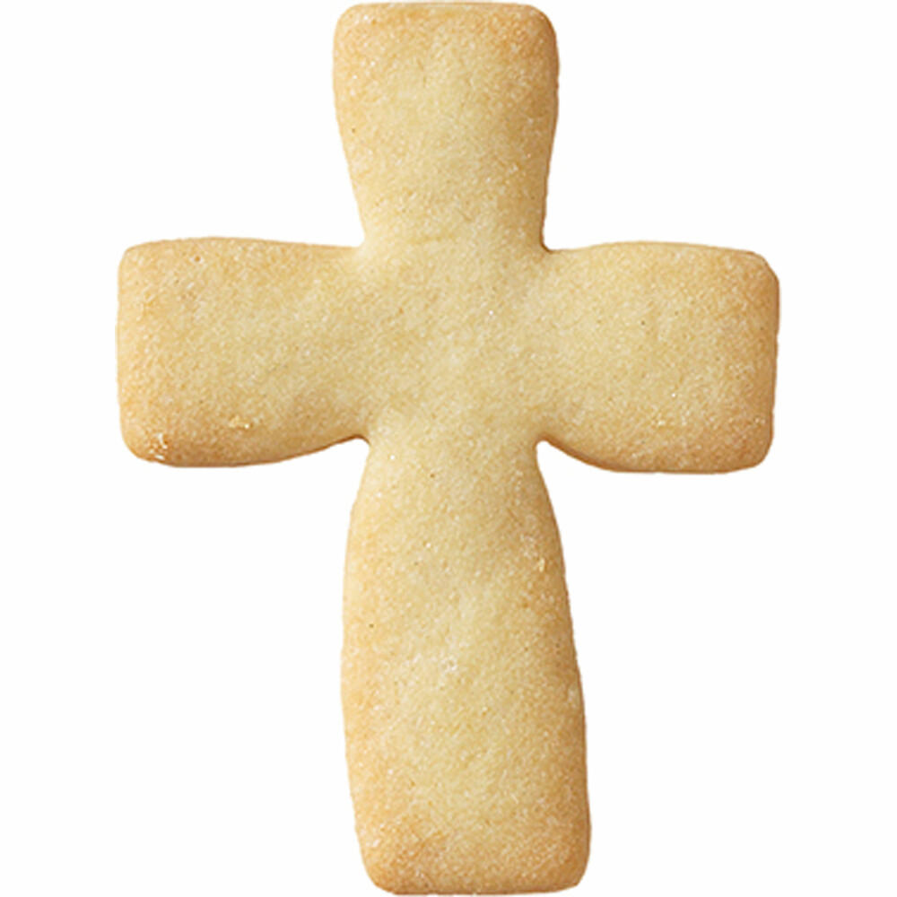 Birkmann Ausstechform Kreuz, Ausstecher, Plätzchenform, Keks, Plätzchen, Weißblech, 6 cm, 123359