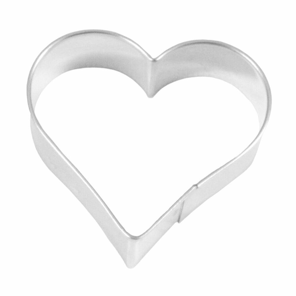Birkmann Ausstechform Herz, Ausstecher, Plätzchenform, Keks, Plätzchen, Weißblech, 6.5 cm, 130104